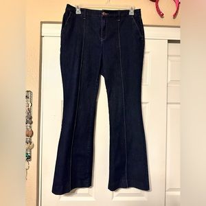 Chicos Platinum Denim Trousers (size Chicos 2 = size 12/14)